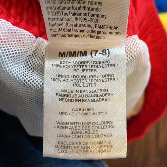 (3 for $20) kids Pokémon swim shorts M 7/8 - Picture 3 of 5